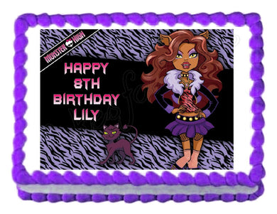 Monster High Clawdeen Wolf Edible Cake Image Cake Topper - Cakes For Cures