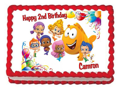 Bubble Guppies Edible Cake Image Cake Topper - Cakes For Cures
