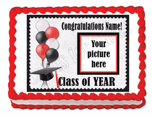 Custom Graduation edible party decoration cake topper decoration frosting sheet - Cakes For Cures