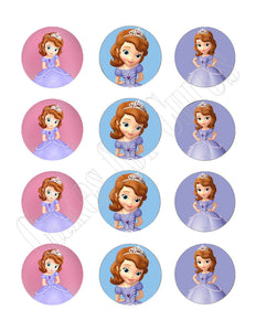 Sofia the First Princess Edible Cupcake Images Cupcake Toppers - Cakes For Cures