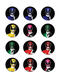 Power Rangers Edible Cupcake Images Cupcake Toppers - Cakes For Cures