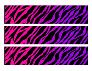 Zebra stripes edible cake strips cake wraps decorations - Cakes For Cures
