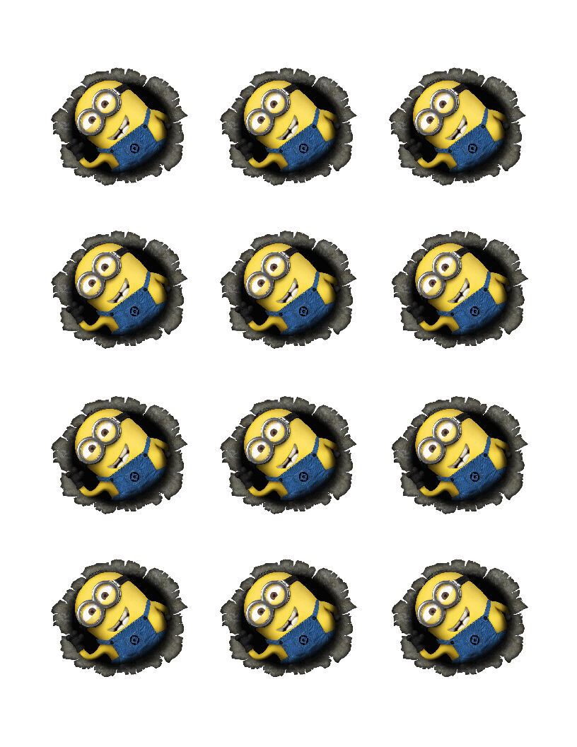Despicable Me Minion Edible Cupcake Images Cupcake Toppers - Cakes For Cures