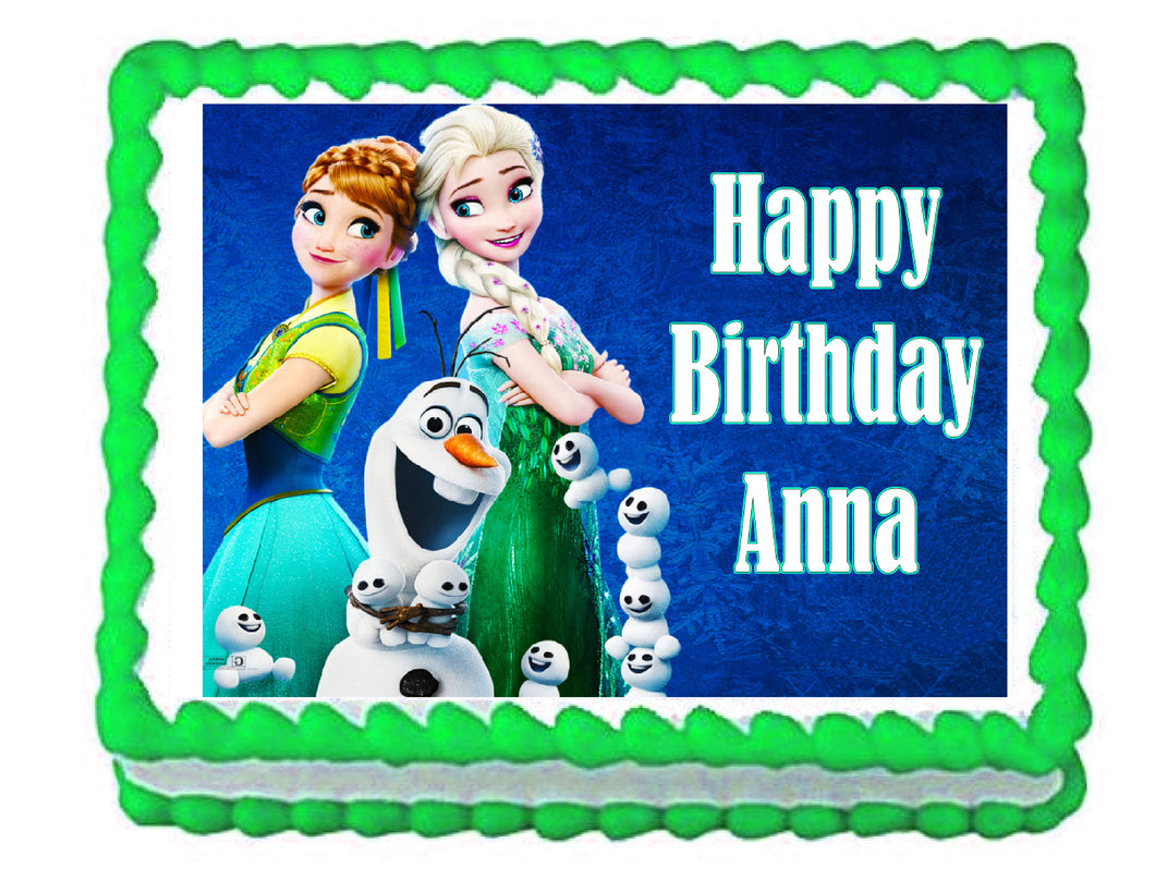 Frozen Fever Edible Cake Image Cake Topper - Cakes For Cures