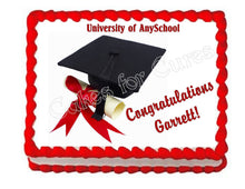 Load image into Gallery viewer, Graduation Edible Cake Image Cake Topper - Cakes For Cures